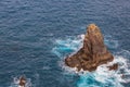 Cliffs view on East coast of Madeira island. Ponta de Sao Lourenco. Portugal.