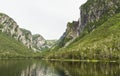 Cliffs on Western Brook Pond