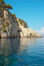 Cliffs on Zakynthos. Royalty Free Stock Photo