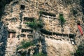 Cliffside effigies in Sulawesi