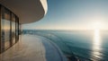 Cliffside Infinity Balcony at Sunrise Royalty Free Stock Photo