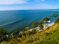 Cliffside View of Ocean Royalty Free Stock Photo