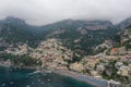 Cliffside village of Positano on southern Italy's Amalfi Coast. Royalty Free Stock Photo