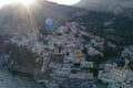 Cliffside village of Positano on southern Italy's Amalfi Coast. Royalty Free Stock Photo