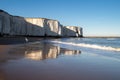 Cliffside walk and reflections, Botany Bay, Kent Royalty Free Stock Photo