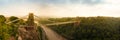 Panoramic view of Cliffton Bridge Royalty Free Stock Photo