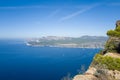 Clifftop view over Cap Canaille and Cassis coast Royalty Free Stock Photo