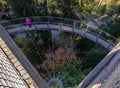Cliffwalk in the Capilano suspension bridge in North Vancouver, Canada Royalty Free Stock Photo