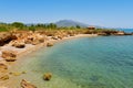 Cliffy cave in Vinaros, Spain Royalty Free Stock Photo