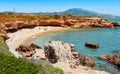 Cliffy cave in Vinaros, Spain Royalty Free Stock Photo