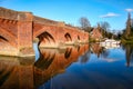 CLIFTON HAMPDEN, OXFORDSHIRE/UK - MARCH 25 : View of the bridge Royalty Free Stock Photo