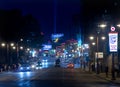 Clifton Hill is shown at night Royalty Free Stock Photo