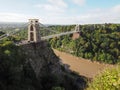 Clifton Suspension Bridge in Bristol Royalty Free Stock Photo