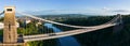 The Clifton Suspension bridge designed by Isambard Brunel in 1864 near Bristol, England, UK. Royalty Free Stock Photo