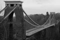 Clifton Suspension bridge over the river Avon Royalty Free Stock Photo