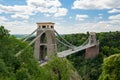 Clifton Suspension Bridge spanning the River Avon, Bristol Royalty Free Stock Photo