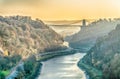 Clifton Suspension Bridge spanning the River Avon, Bristol Royalty Free Stock Photo