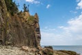 Cliifs of Cape Enrage along the Bay of Fundy Royalty Free Stock Photo