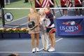 Clijsters and Wozniacki winners US Open 2009 Royalty Free Stock Photo