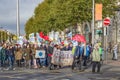 A Climate Action march in Dublin, to coincide with the COP26 Conference Dublin, Ireland,