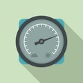 Climate barometer icon, flat style Royalty Free Stock Photo