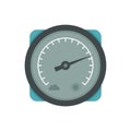 Climate barometer icon flat isolated vector Royalty Free Stock Photo