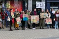 Climate change and anti pollution protesters and activists