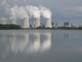 Climate change, Coal-fired power plant Royalty Free Stock Photo