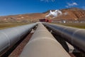 Climate Change Green Energy Geothermal Power Station in Iceland Royalty Free Stock Photo