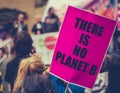 Climate Change March Sign Royalty Free Stock Photo