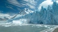 Climate change is leading to the melting of glaciers in Antarctica, a process that is accelerating due to global warming