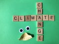 The words Climate Change, Creative concept