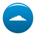 Climate cloud icon blue vector