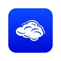 Climate cloud icon blue vector