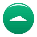 Climate cloud icon vector green