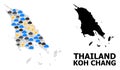 Climate Collage Map of Koh Chang