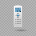 Climate conditioning remote controller for system air conditioner. Cool and cold control system Royalty Free Stock Photo