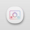Climate control knob app icon