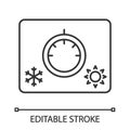 Climate control knob linear icon