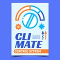 Climate Control System Promotional Poster Vector