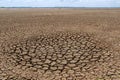 Climate drought, Terrain cracked soil in hot weather Royalty Free Stock Photo