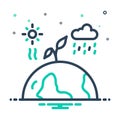 Mix icon for Climate, weather and earth