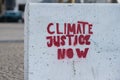 Climate justice now Royalty Free Stock Photo