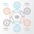 Climate Outline Icons Set. Collection Of Snow, Wind, Temperature And Other Elements. Also Includes Symbols Such As