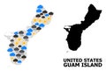 Climate Pattern Map of Guam Island