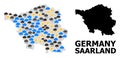 Climate Pattern Map of Saarland State