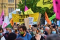 Climate protest at Parliament Square, London, September 2020