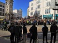 Climate strike in Brighton, sussex UK children protest against climate change