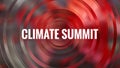 Climate Summit Page Header. Webmasters Royalty Free Stock Photo