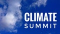 Climate Summit Page Header. Webmasters Royalty Free Stock Photo